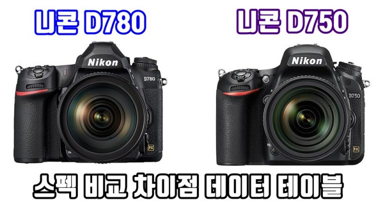 니콘 D780 스펙, 니콘 D750과 차이점에 대해